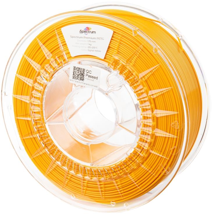 Filament Spectrum Premium PET-G 1.75mm Signal Yellow 1kg