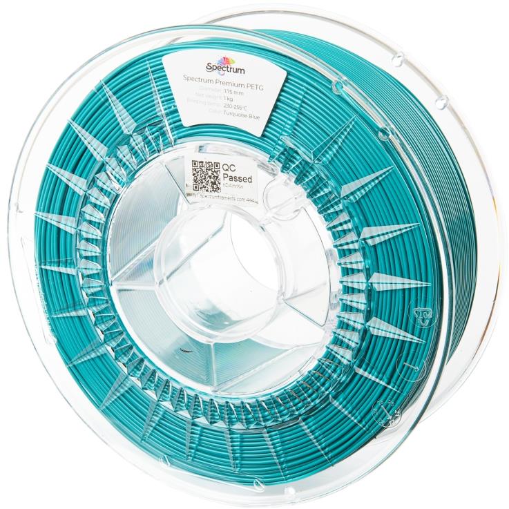 Filament Spectrum Premium PET-G 1.75mm Turquoise Blue 1kg