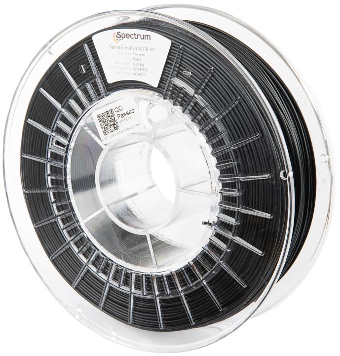 Filament Spectrum Premium PET-G FR V0 1.75mm Black 0.75kg