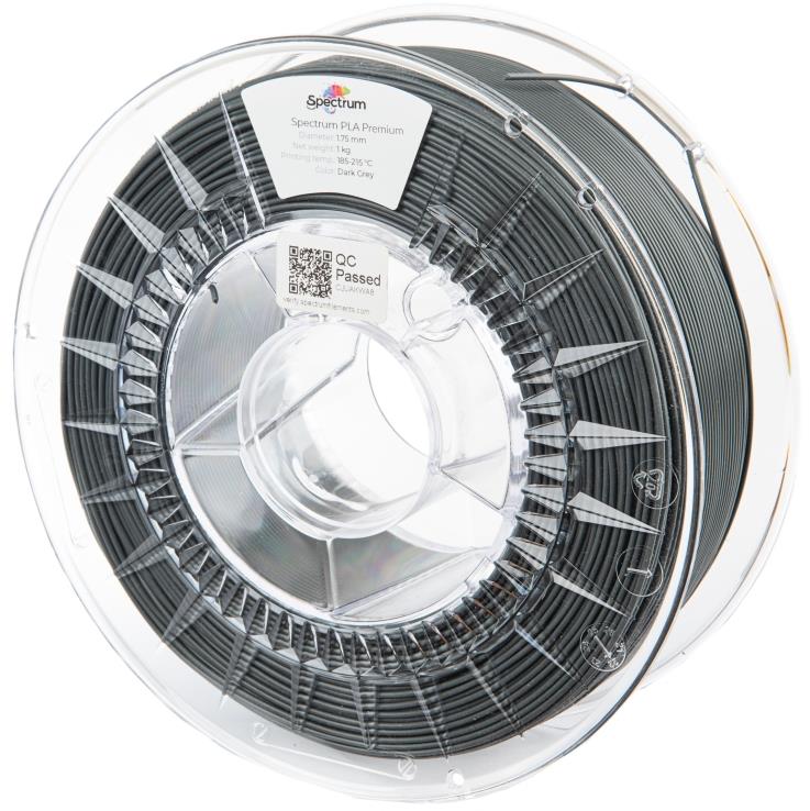 Filament Spectrum Premium PLA 1.75mm Dark Grey 1kg