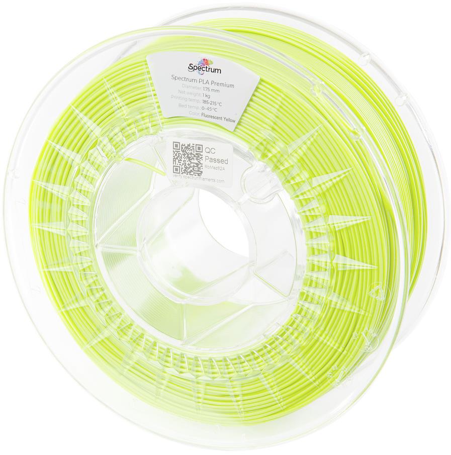 Filament Spectrum Premium PLA 1.75mm Fluorescent Yellow 1kg