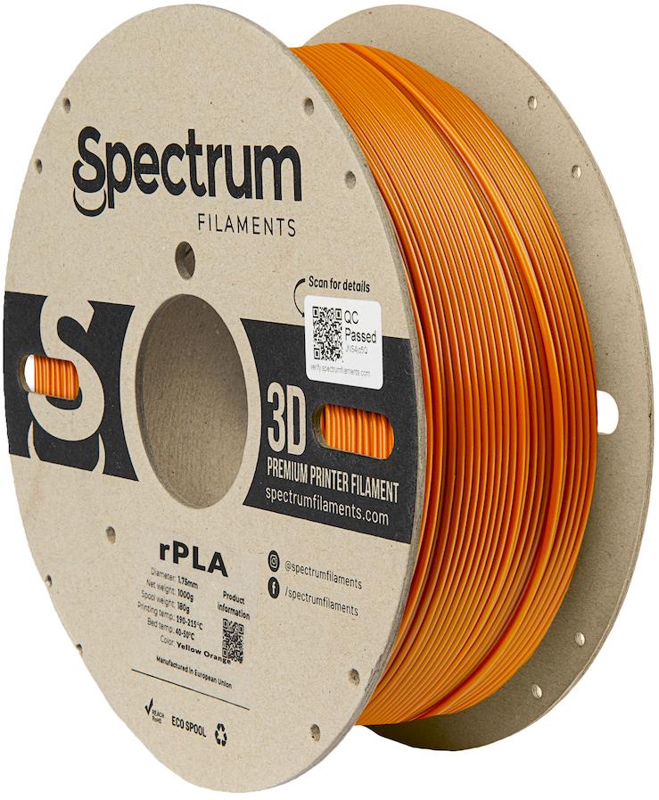 Filament Spectrum R-PLA 1.75mm Yellow Orange 1kg