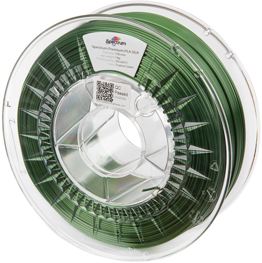 Filament Spectrum Silk PLA 1.75mm Tropical Green 1kg