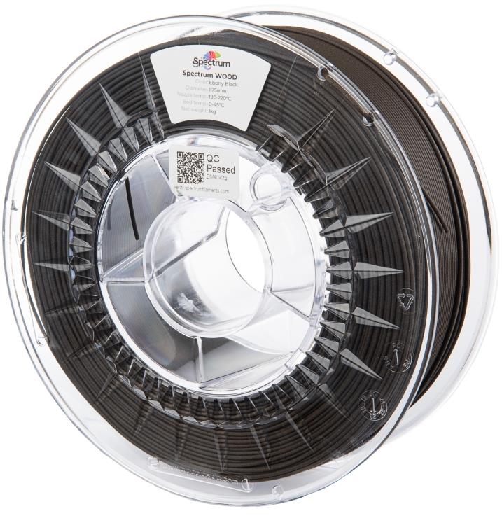 Filament Spectrum Wood 1.75mm Ebony Black 1kg
