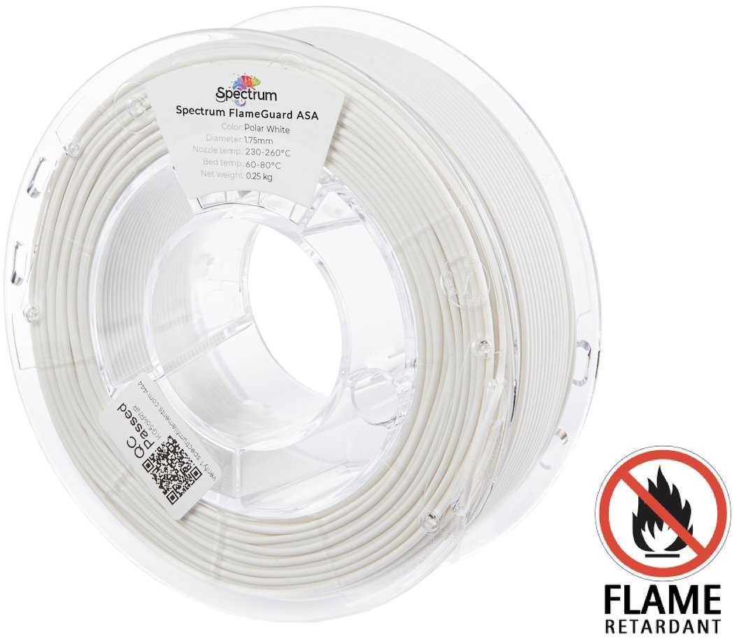 Filament Spectrum FlameGuard ASA 275 1.75mm Polar White 0.25kg