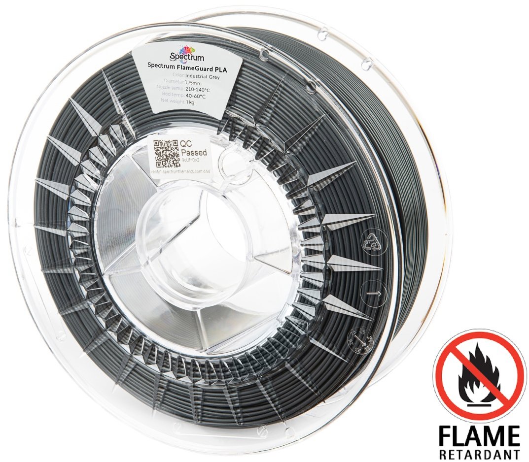 Filament Spectrum FlameGuard PLA 1.75mm Industrial Grey 1kg