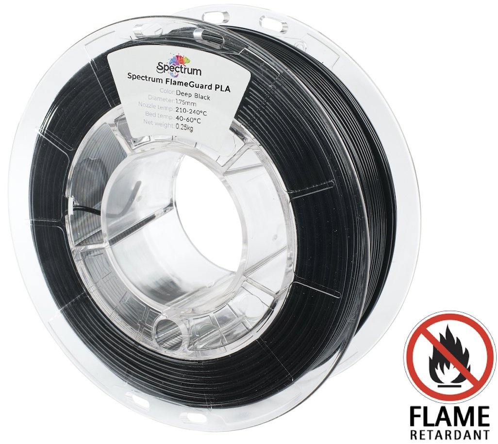 Filament Spectrum FlameGuard PLA 1.75mm MidNight Black 0.25kg
