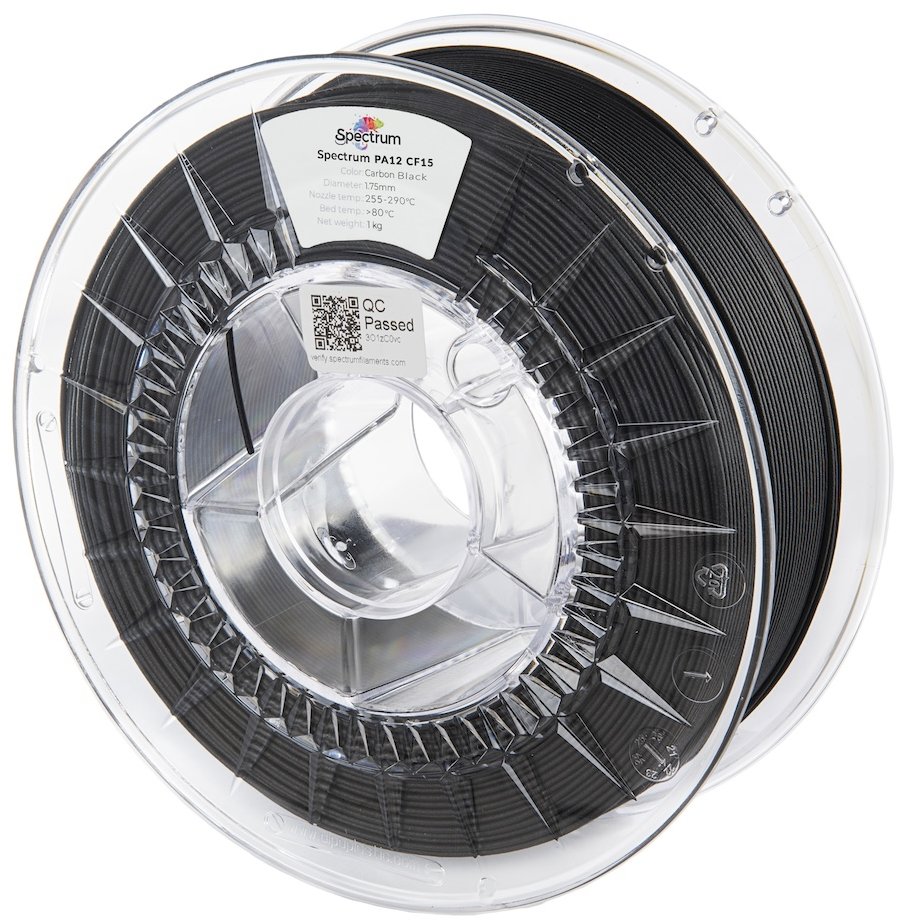 Filament Spectrum PA12 CF15 1.75mm Carbon Black 1kg