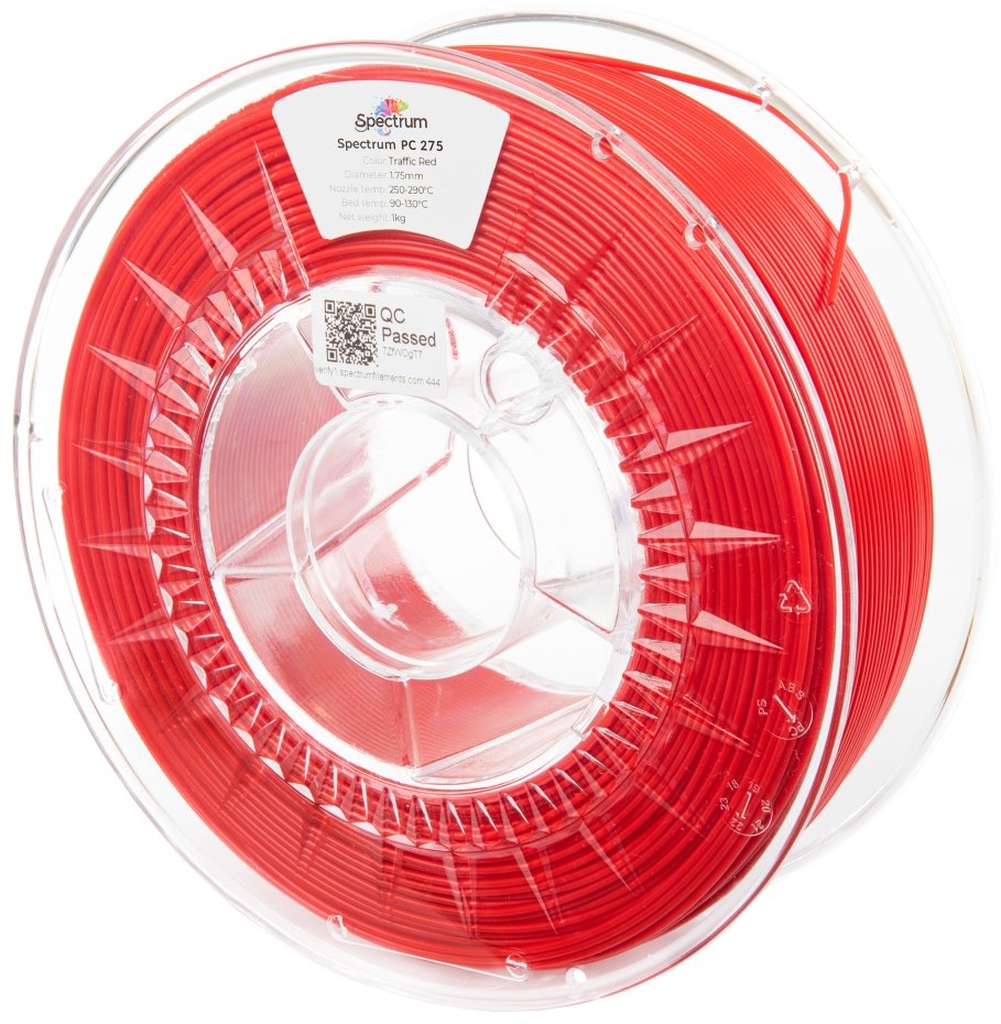 Filament Spectrum PC 275 1.75mm Traffic Red 1kg