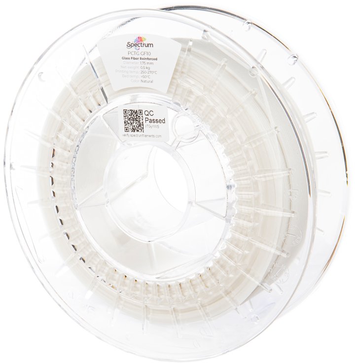 Filament Spectrum PCTG GF10 1.75mm Natural 0.5kg