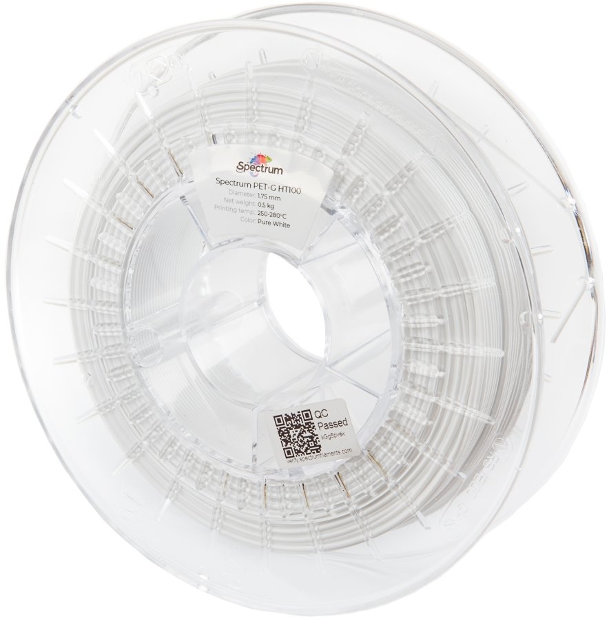 Filament Spectrum PET-G HT100 1.75mm Pure White 0.5kg