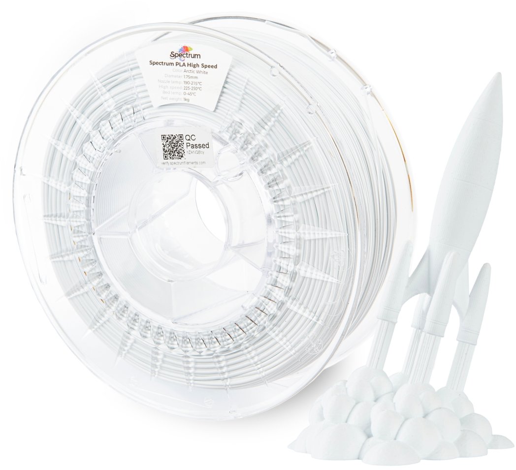 Filament Spectrum PLA High Speed 1.75mm Arctic White 1kg