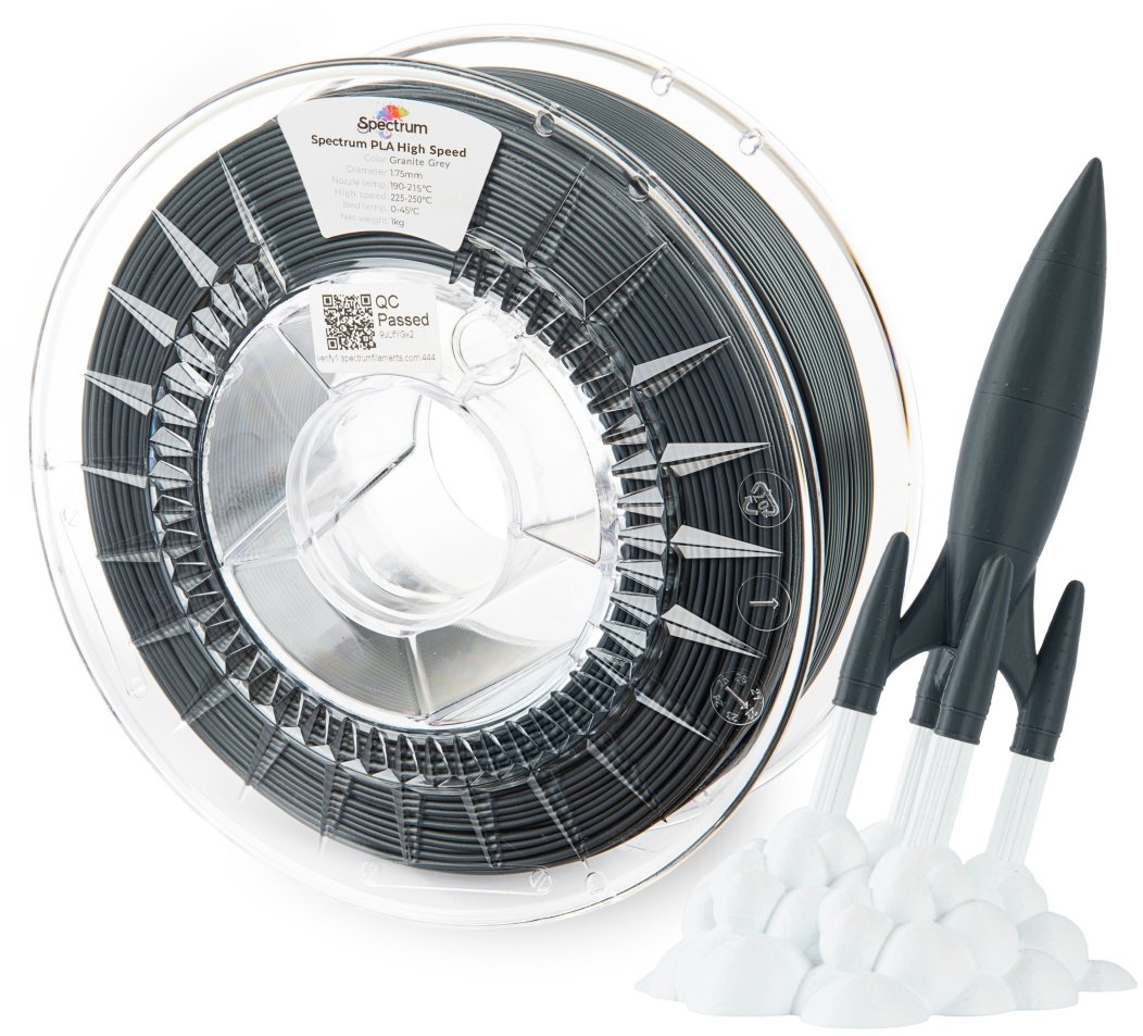 Filament Spectrum PLA High Speed 1.75mm Granite Grey 1kg