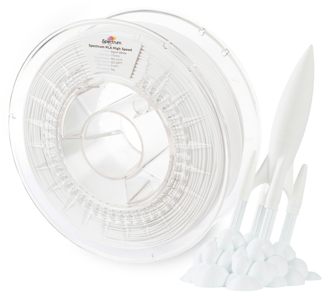 Filament Spectrum PLA High Speed 1.75mm Signal White 1kg