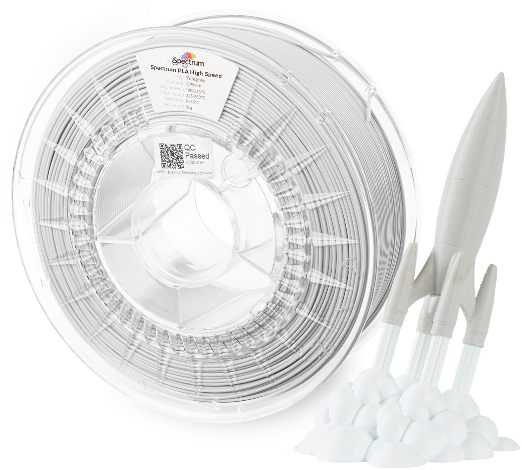 Filament Spectrum PLA High Speed 1.75mm Telegrey 1kg