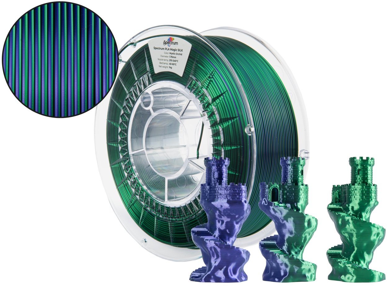 Filament Spectrum PLA Magic SILK 1.75mm Mystic Orchid 1kg