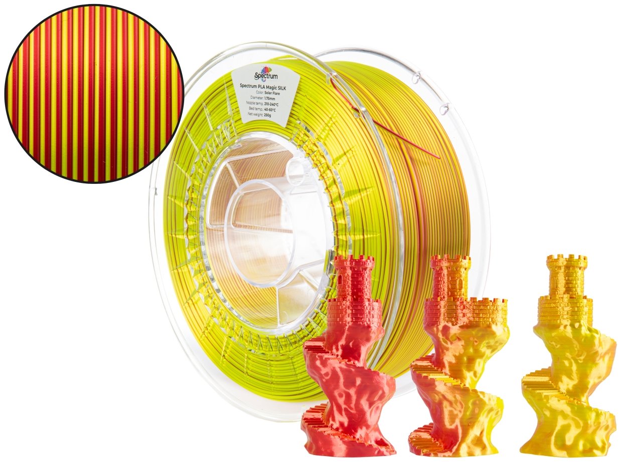 Filament Spectrum PLA Magic SILK 1.75mm Solar Flare 1kg