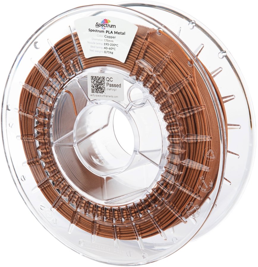 Filament Spectrum PLA Metal 1.75mm Copper 0.75kg