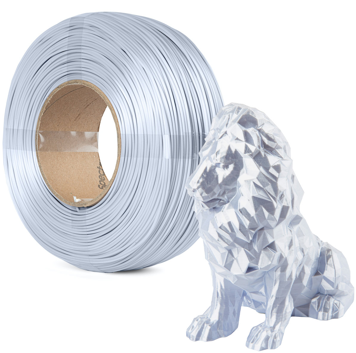 Filament Spectrum ReFill PLA SILK 1.75mm Aluminium Silver 1kg