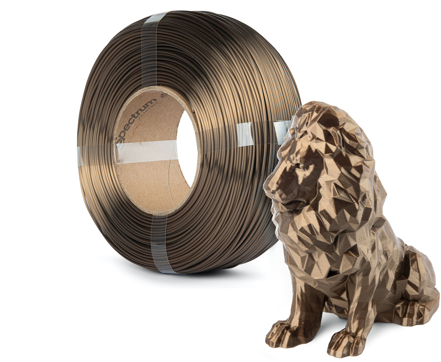 Filament Spectrum ReFill PLA SILK 1.75mm Cinnamon Bronze 1kg