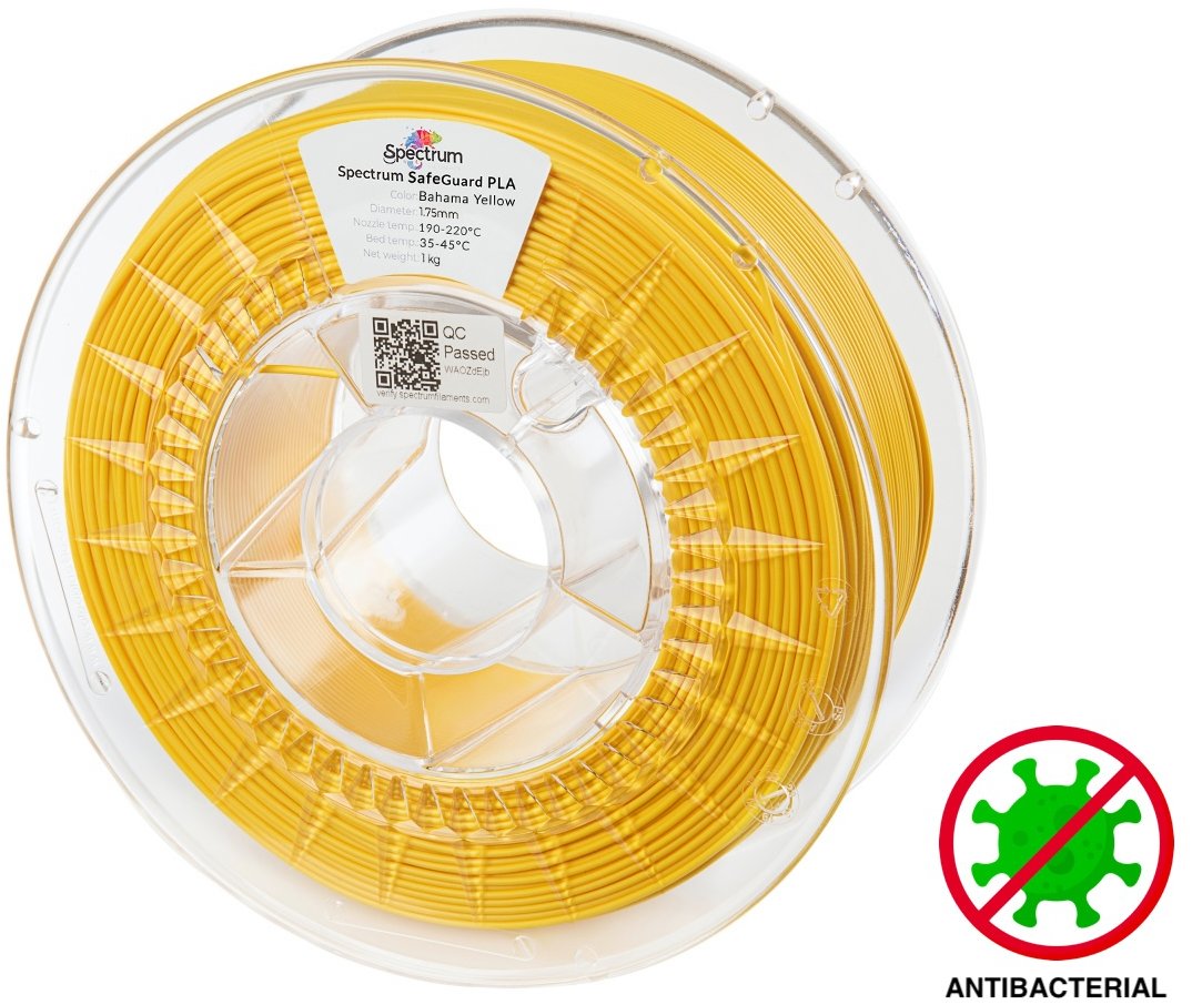 Filament Spectrum SafeGuard PLA 1.75mm Bahama Yellow 1kg