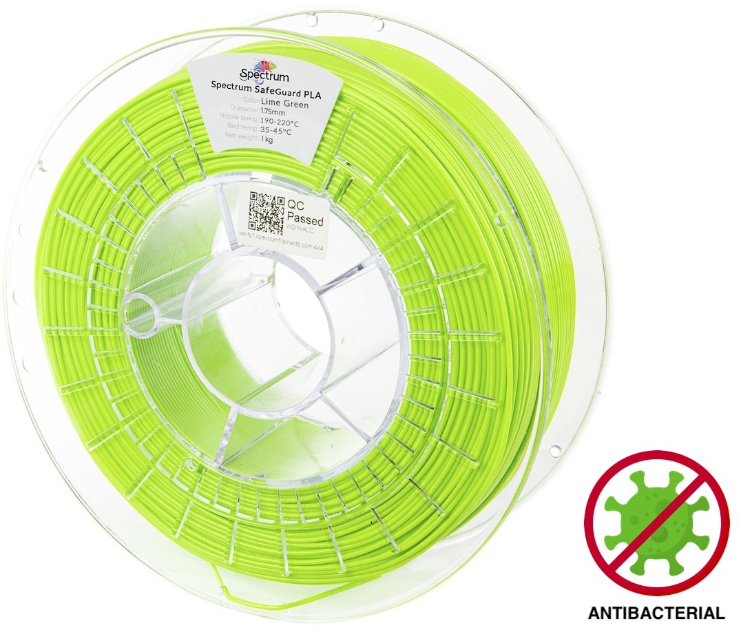 Filament Spectrum SafeGuard PLA 1.75mm Lime Green 1kg