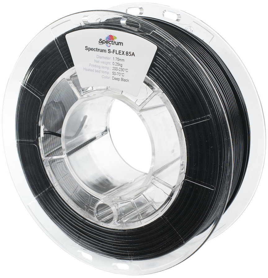 Filament Spectrum S-Flex 85A 1.75mm Deep Black 0.25kg