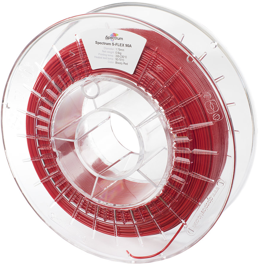Filament Spectrum S-Flex 90A 1.75mm Bloody Red 0.5kg