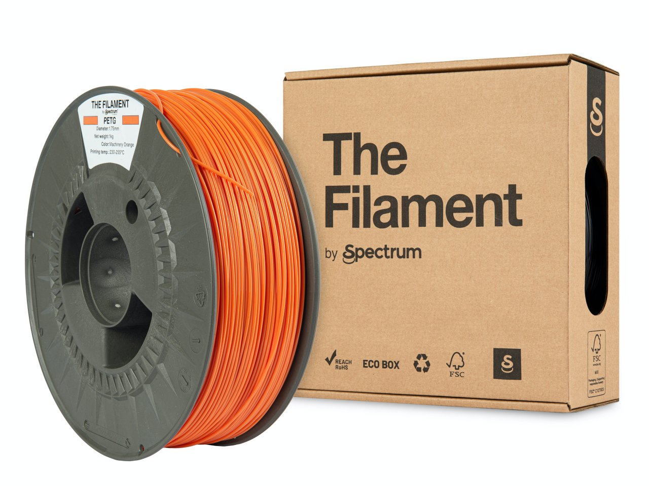 The Filament PETG 1.75mm Machinery Orange 1kg