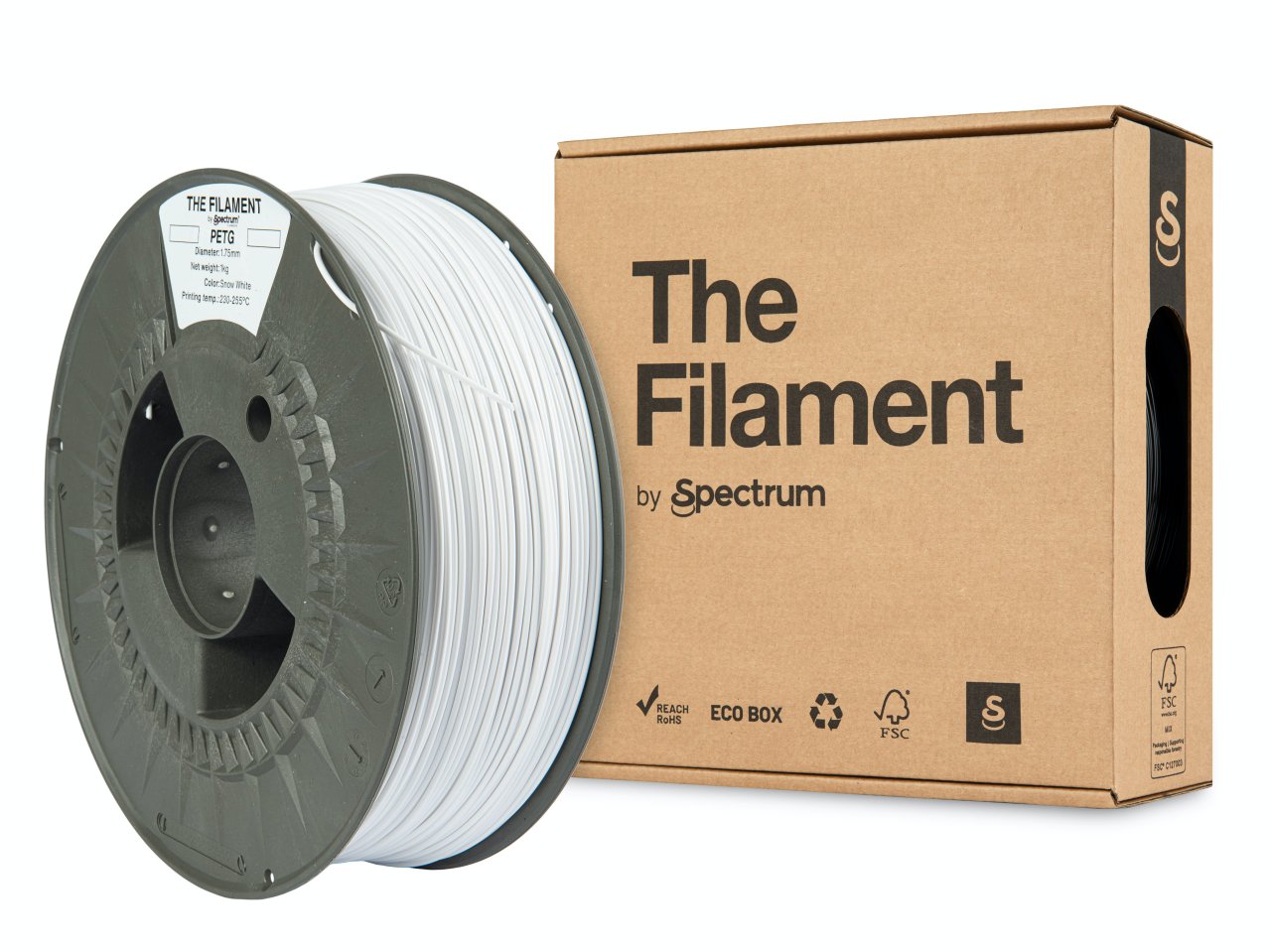 The Filament PETG 1.75mm Snow White 1kg