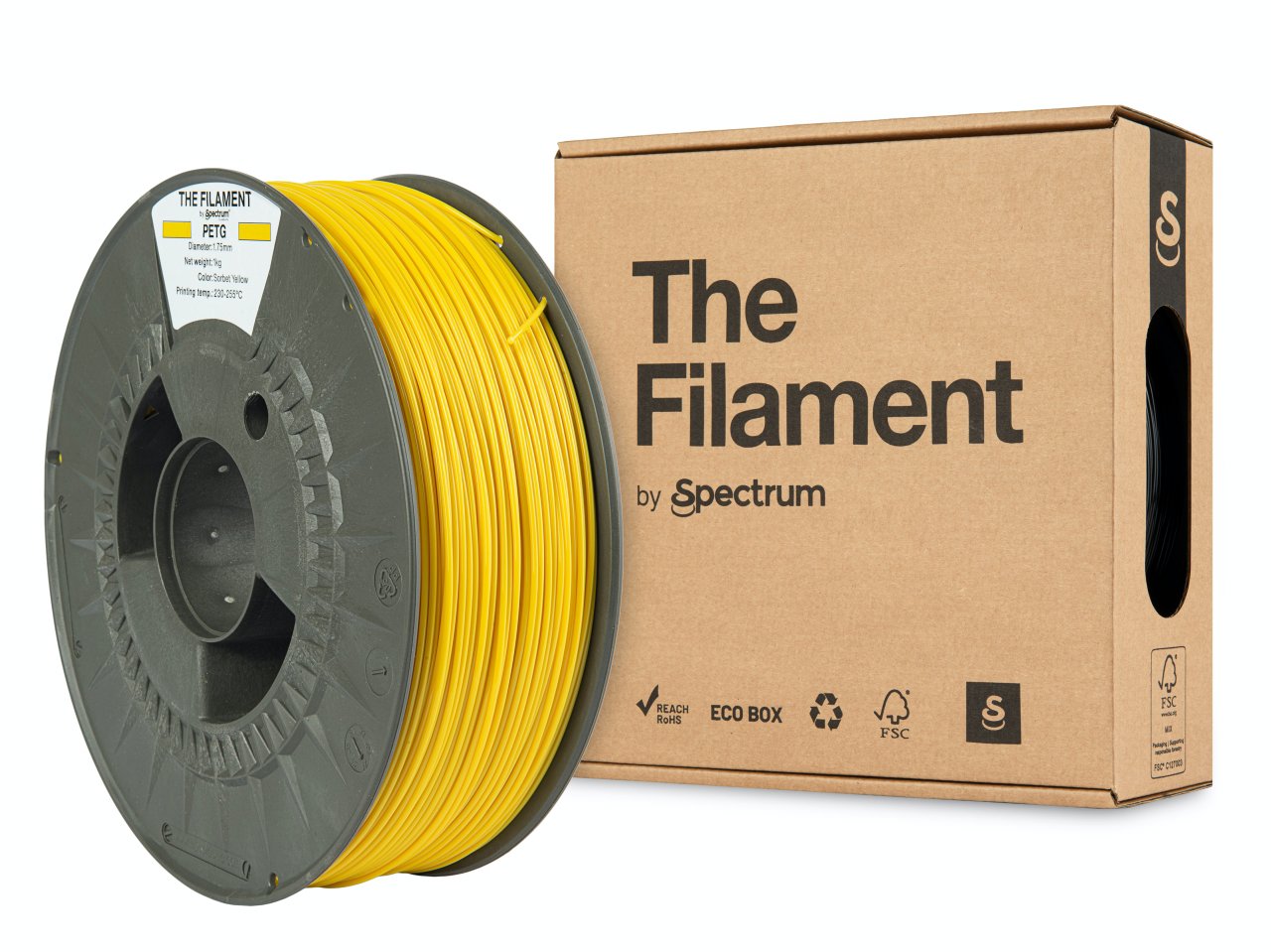 The Filament PETG 1.75mm Sorbet Yellow 1kg