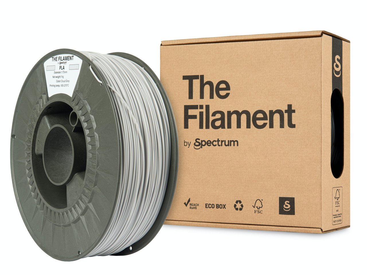 The Filament PLA 1.75mm Cloud Grey 1kg