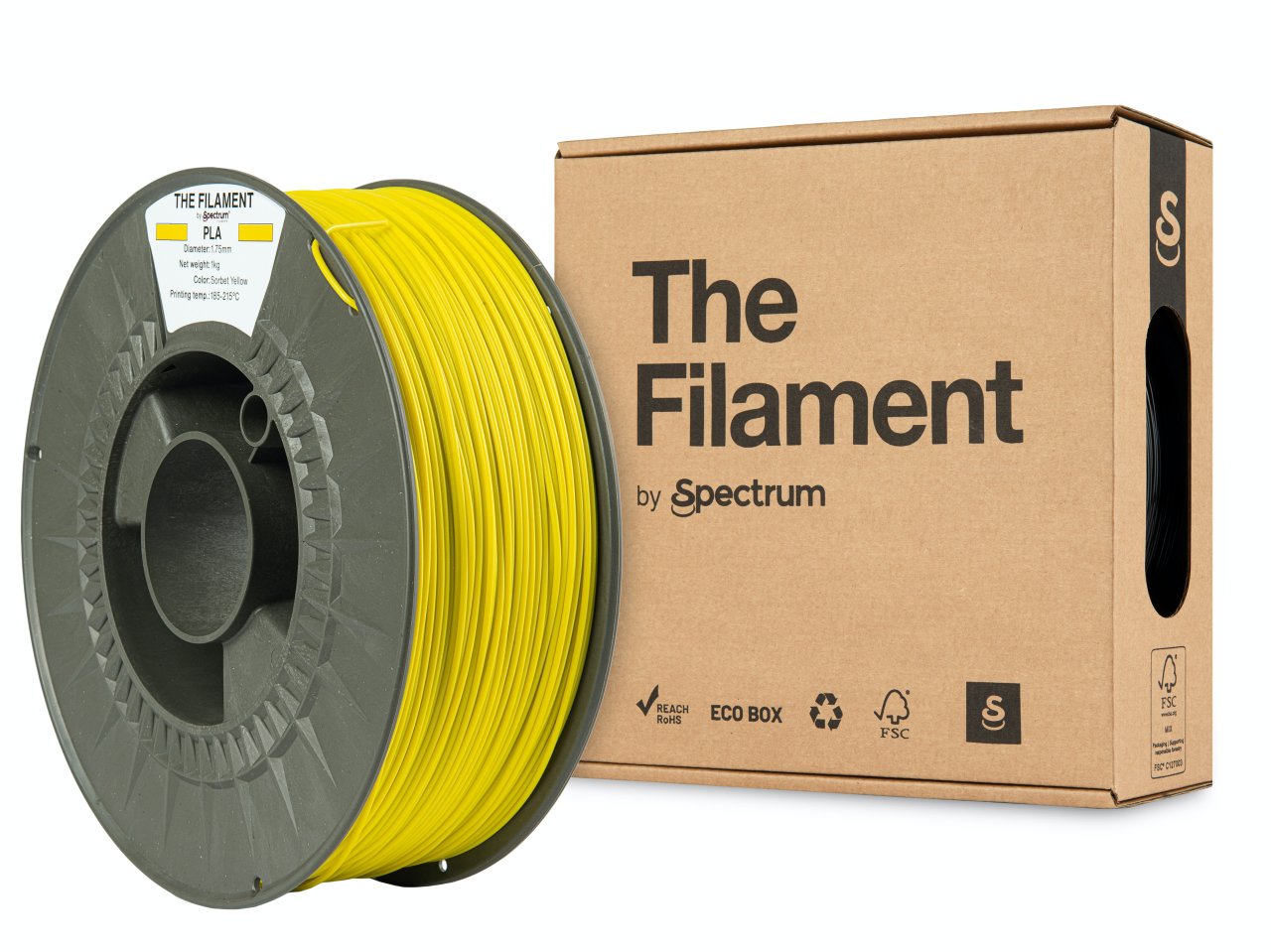 The Filament PLA 1.75mm Sorbet Yellow 1kg