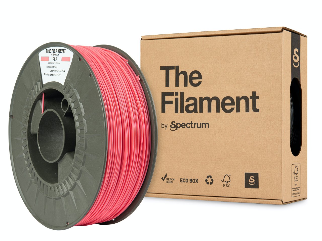 The Filament PLA 1.75mm Strawberry Pink 1kg