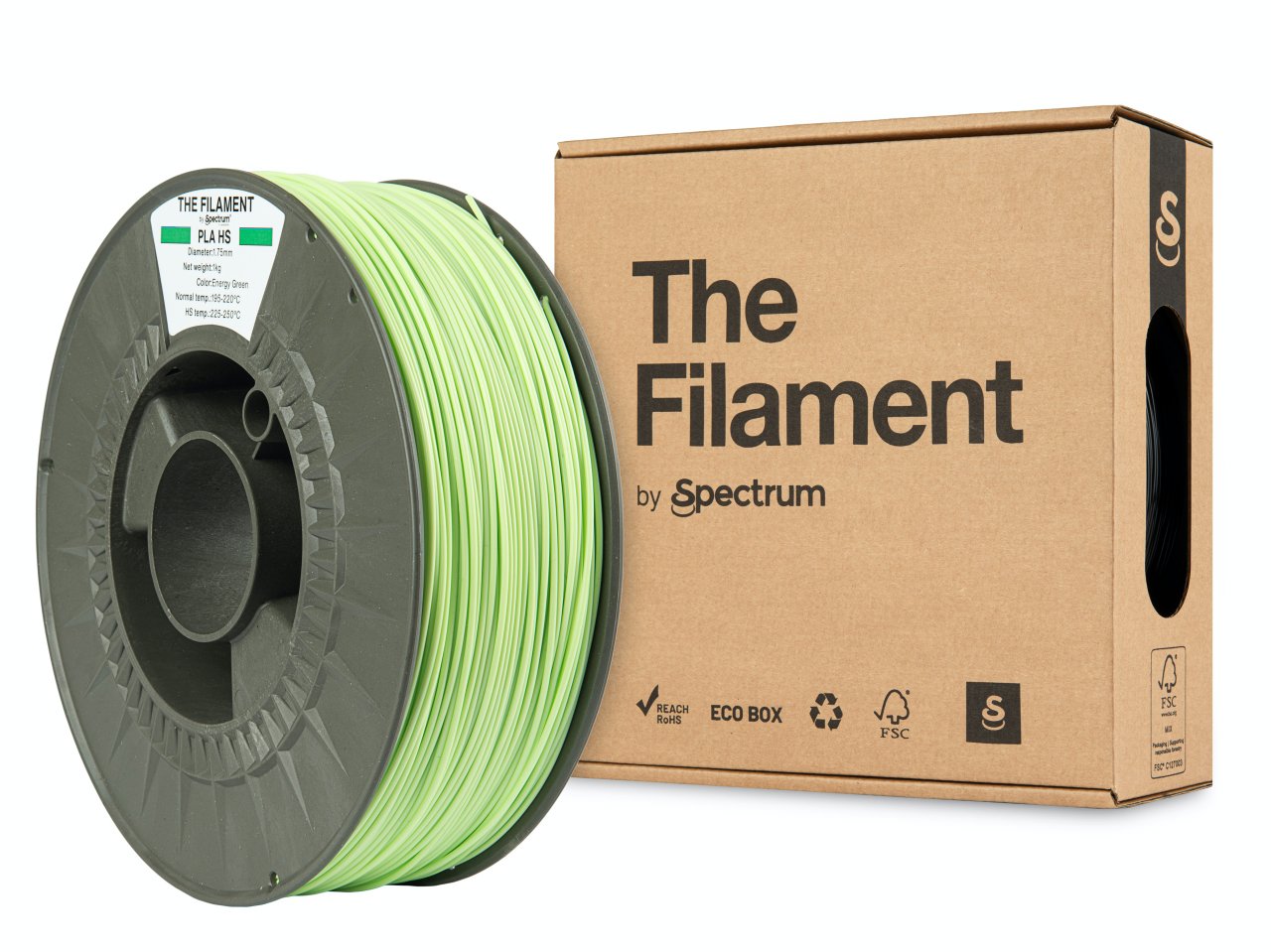 The Filament PLA HS 1.75mm Energy Green 1kg