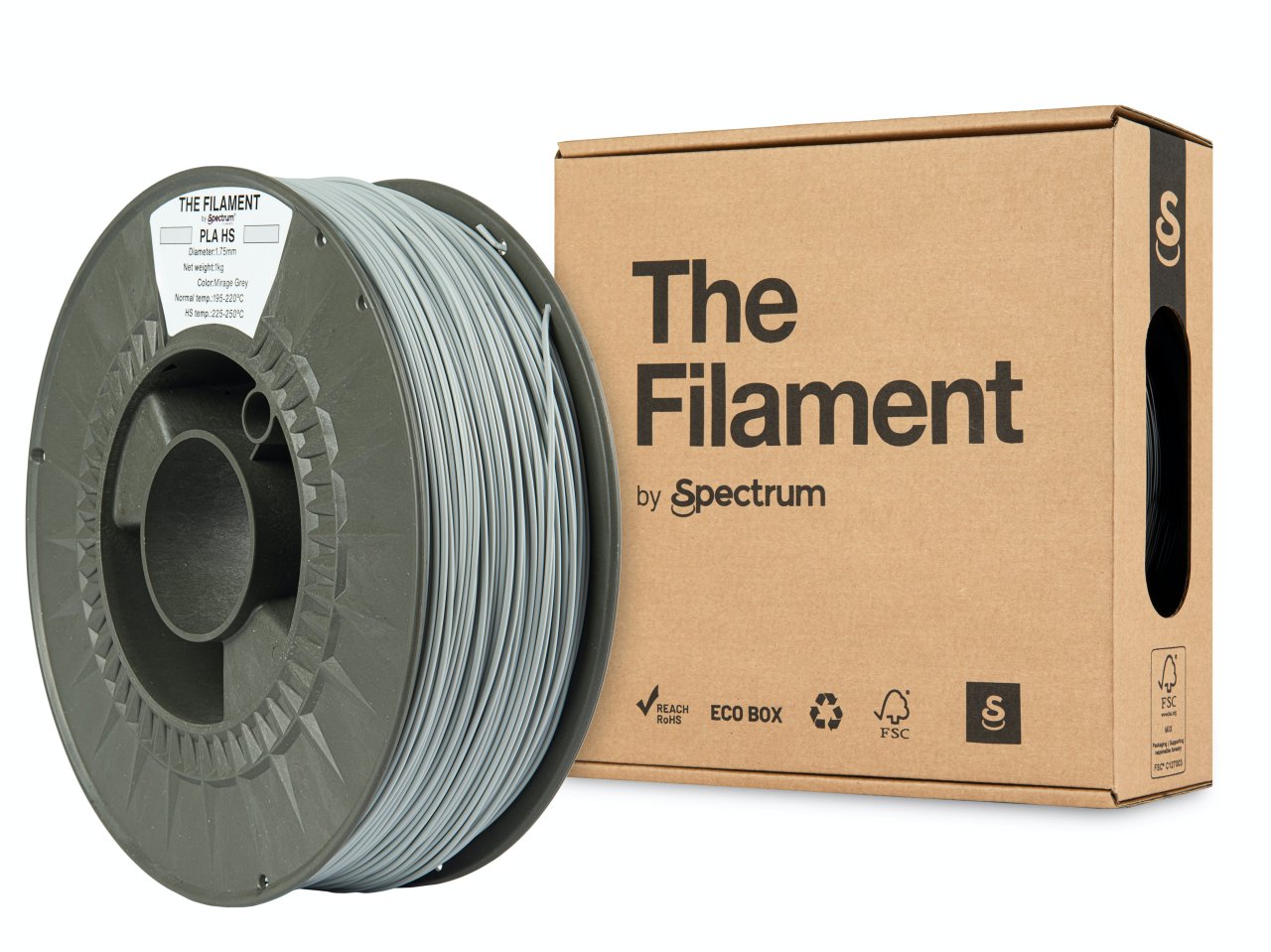 The Filament PLA HS 1.75mm Mirage Grey 1kg