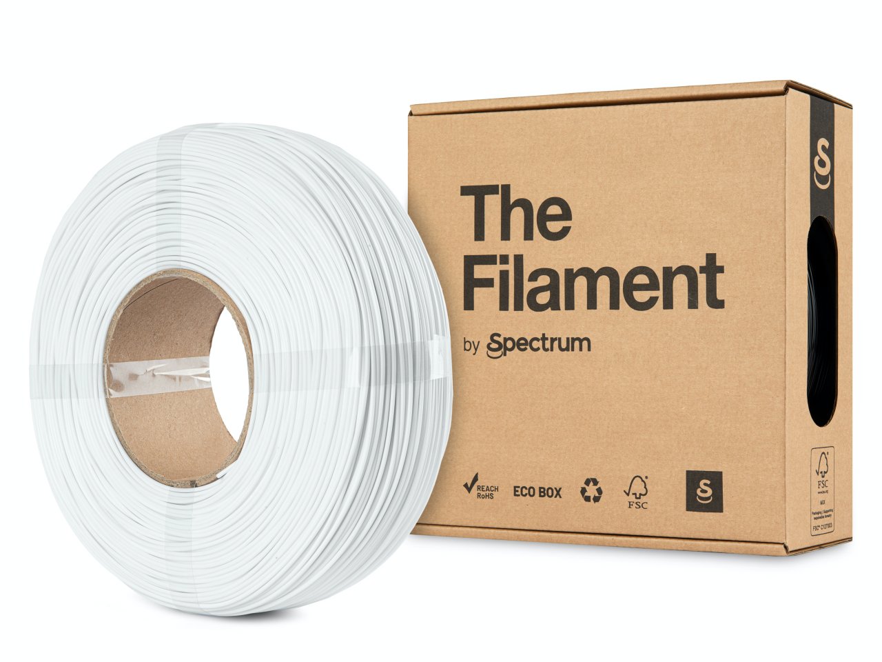 The Filament ReFill PETG 1.75mm Snow White 1kg