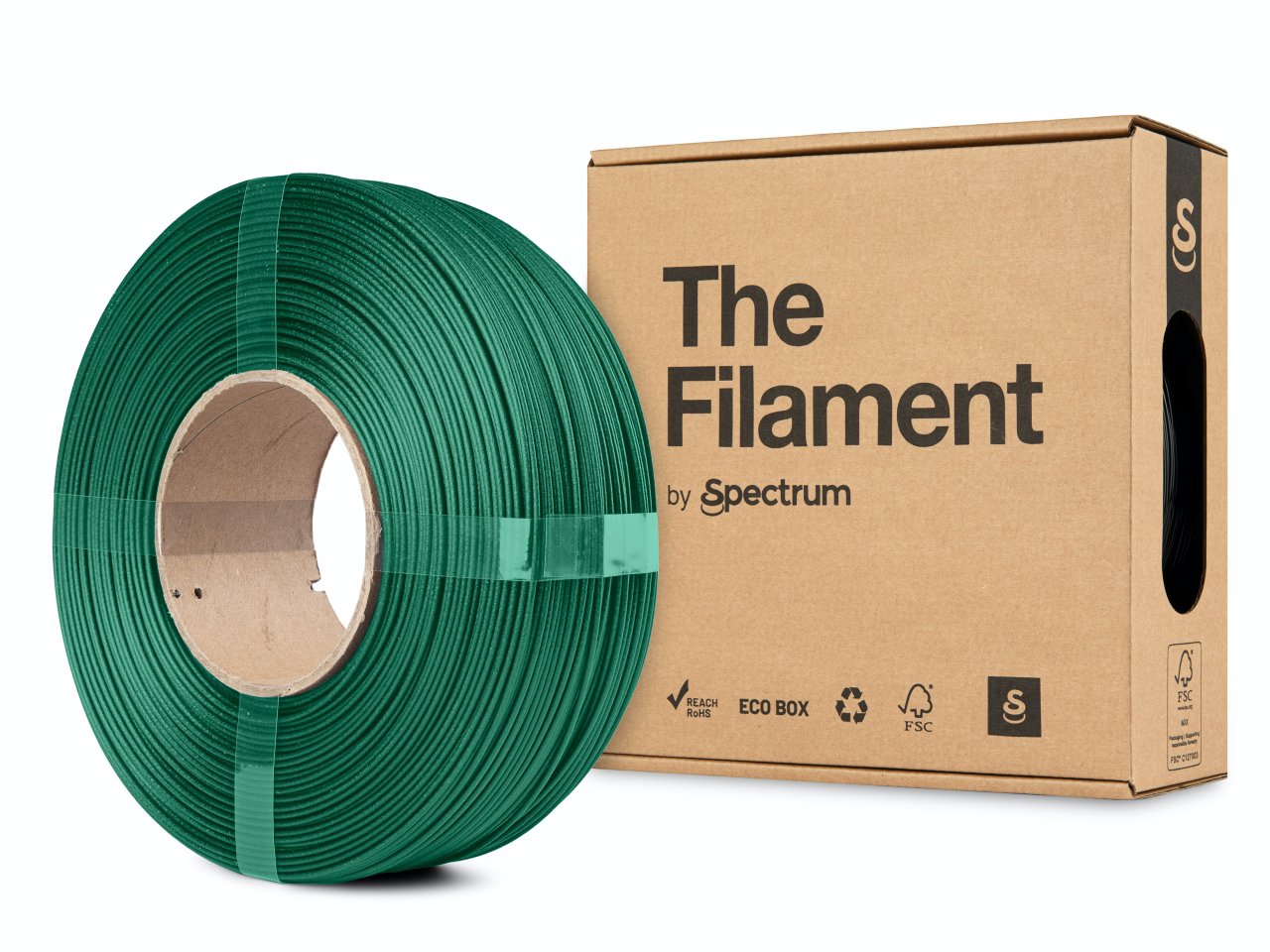 The Filament ReFill PETG CF 1.75mm Green 1kg