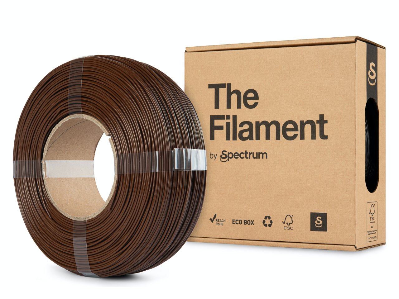 The Filament ReFill PLA 1.75mm Bison Brown 1kg