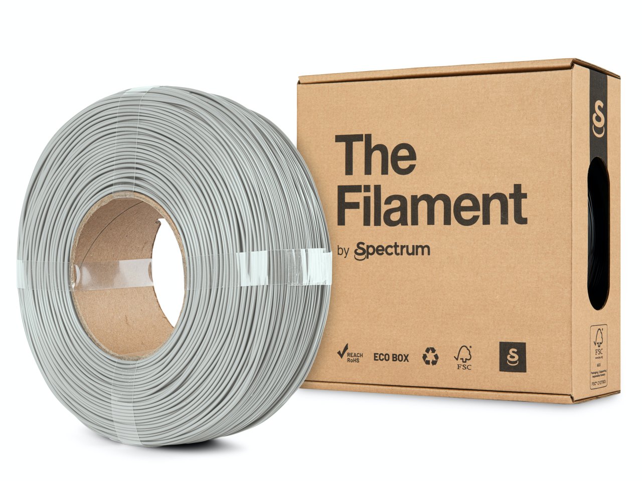 The Filament ReFill PLA 1.75mm Silver Aluminium 1kg