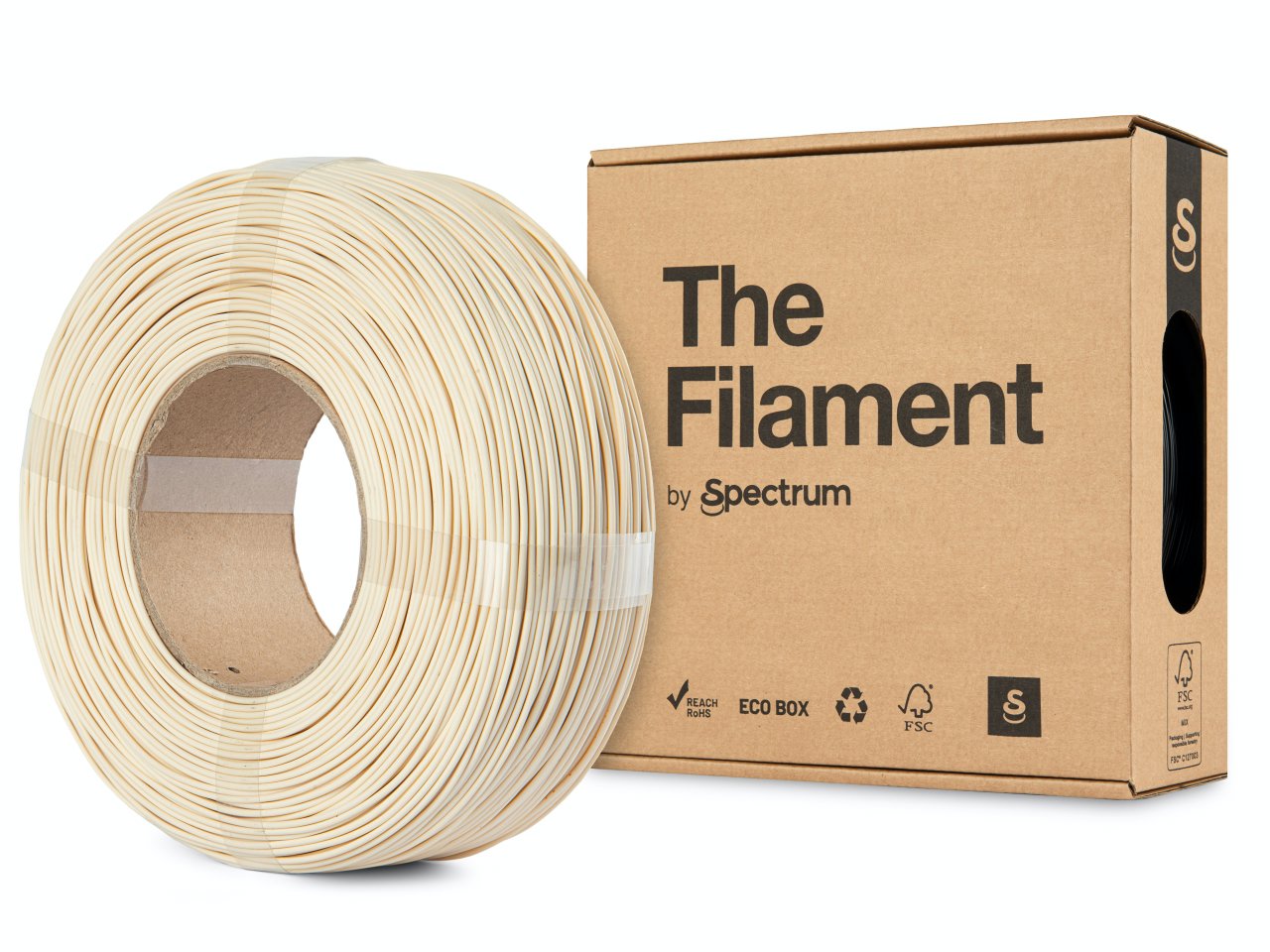 The Filament ReFill PLA 1.75mm Wood Ash 1kg