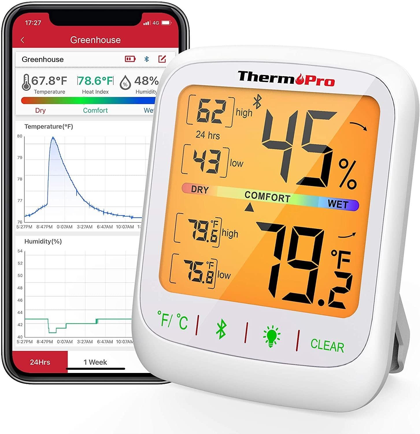 THERMOPRO Digitální teploměr TP359 (2 X AAA)