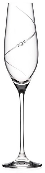 Diamante Sklenice na šampaňské Silhouette City s krystaly Swarovski 210 ml 1 ks