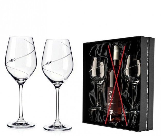 Diamante Vínový set sklenic Silhouette City 360 ml 2 ks