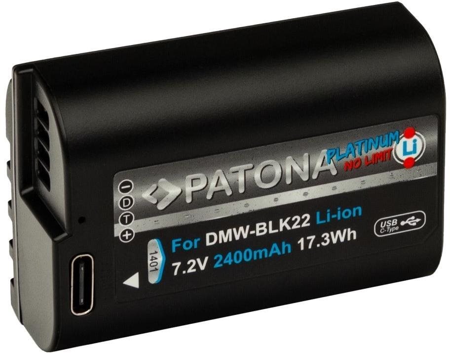 PATONA baterie pro Panasonic DMW-BLK22 2400mAh Li-Ion Platinum USB-C nabíjení