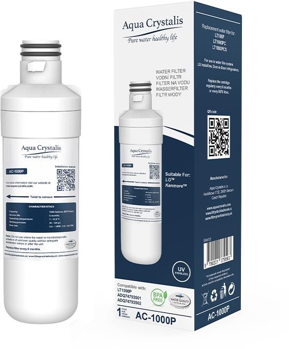AQUA CRYSTALIS AC-1000P vodní filtry pro lednice LG