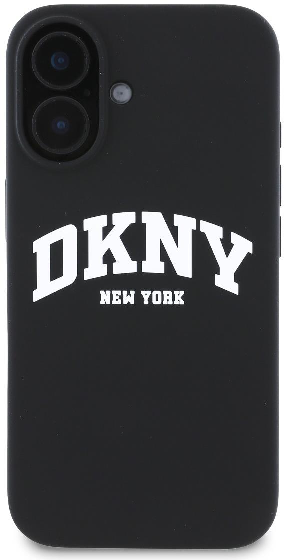 DKNY Liquid Silicone Arch Logo MagSafe Zadní Kryt pro iPhone 16 Plus Black