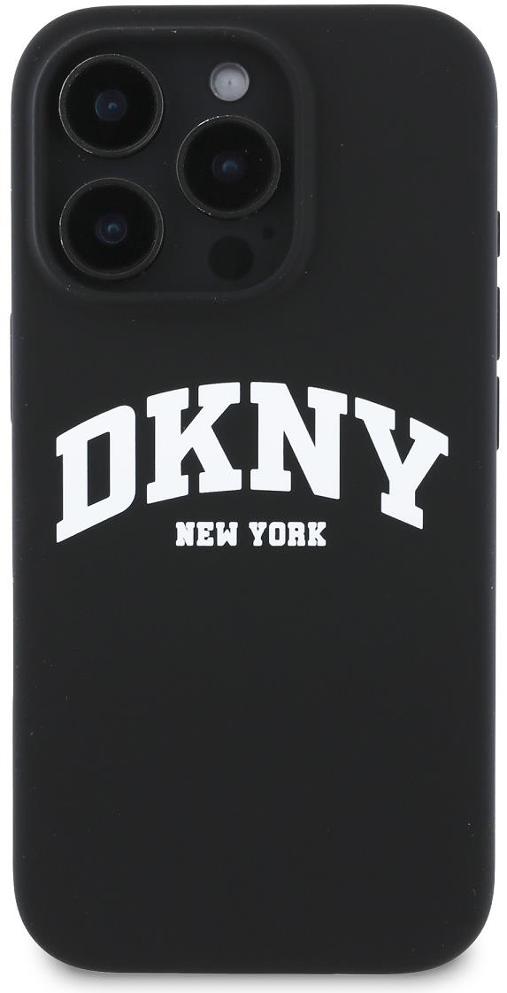 DKNY Liquid Silicone Arch Logo MagSafe Zadní Kryt pro iPhone 16 Pro Black