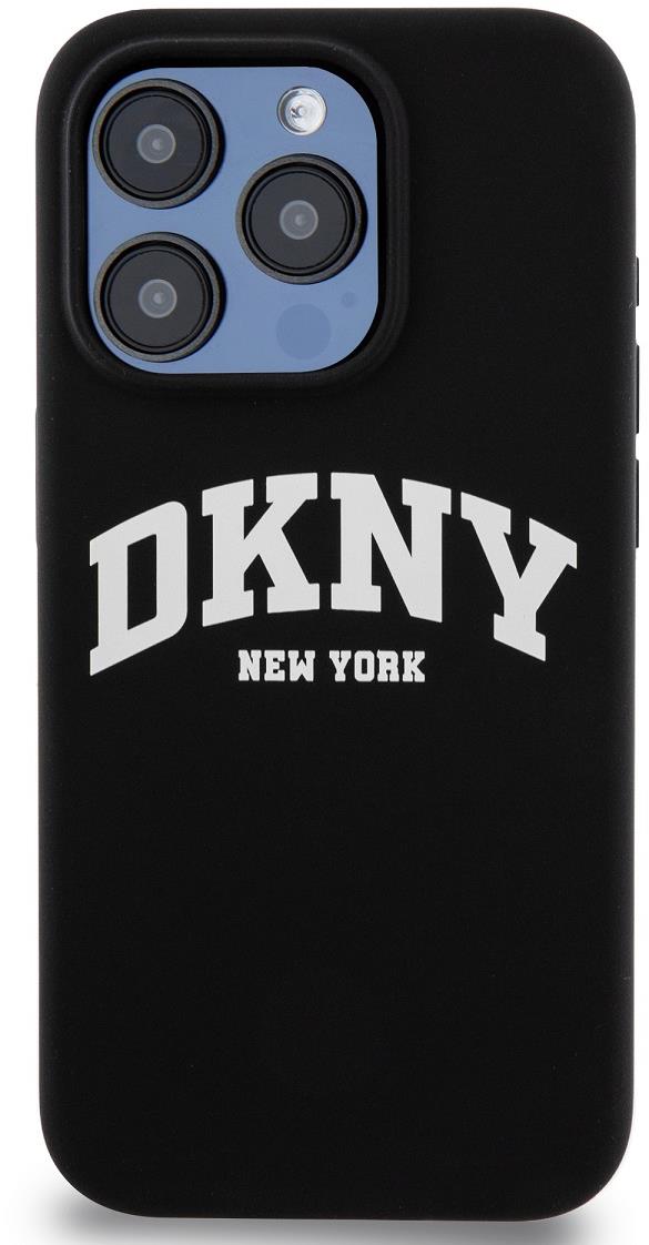 DKNY Liquid Silicone Arch Logo MagSafe Zadní Kryt pro iPhone 15 Pro Black