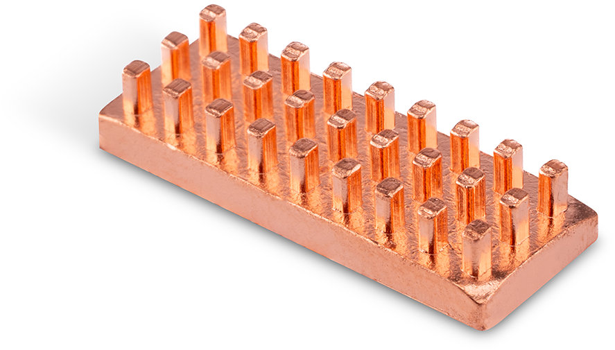 DLTECH Měděný heatsink, chladič 22 × 8 × 4 mm